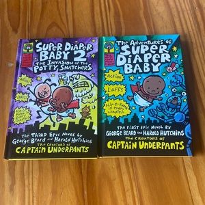Brand new Super Diaper Baby hardback books